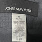Jones New York Gray 100% Wool Career Blazer Sz-10