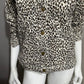 Coldwater Creek 100% Silk Leopard Print Quilted Jacket Sz-Small Petite