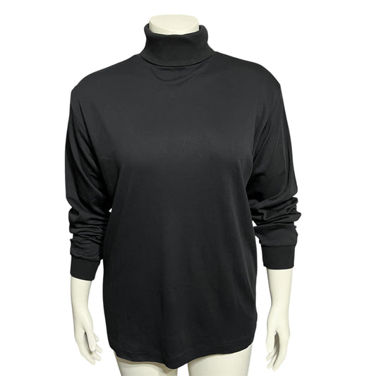 GAP Black 100% Cotton Long Sleeve Turtleneck Sz-Medium