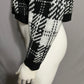 Vintage America Black and White Checkered Sweater