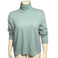 Lands' End Soft Blue Petite 100% Cotton Turtleneck Sz-14/16