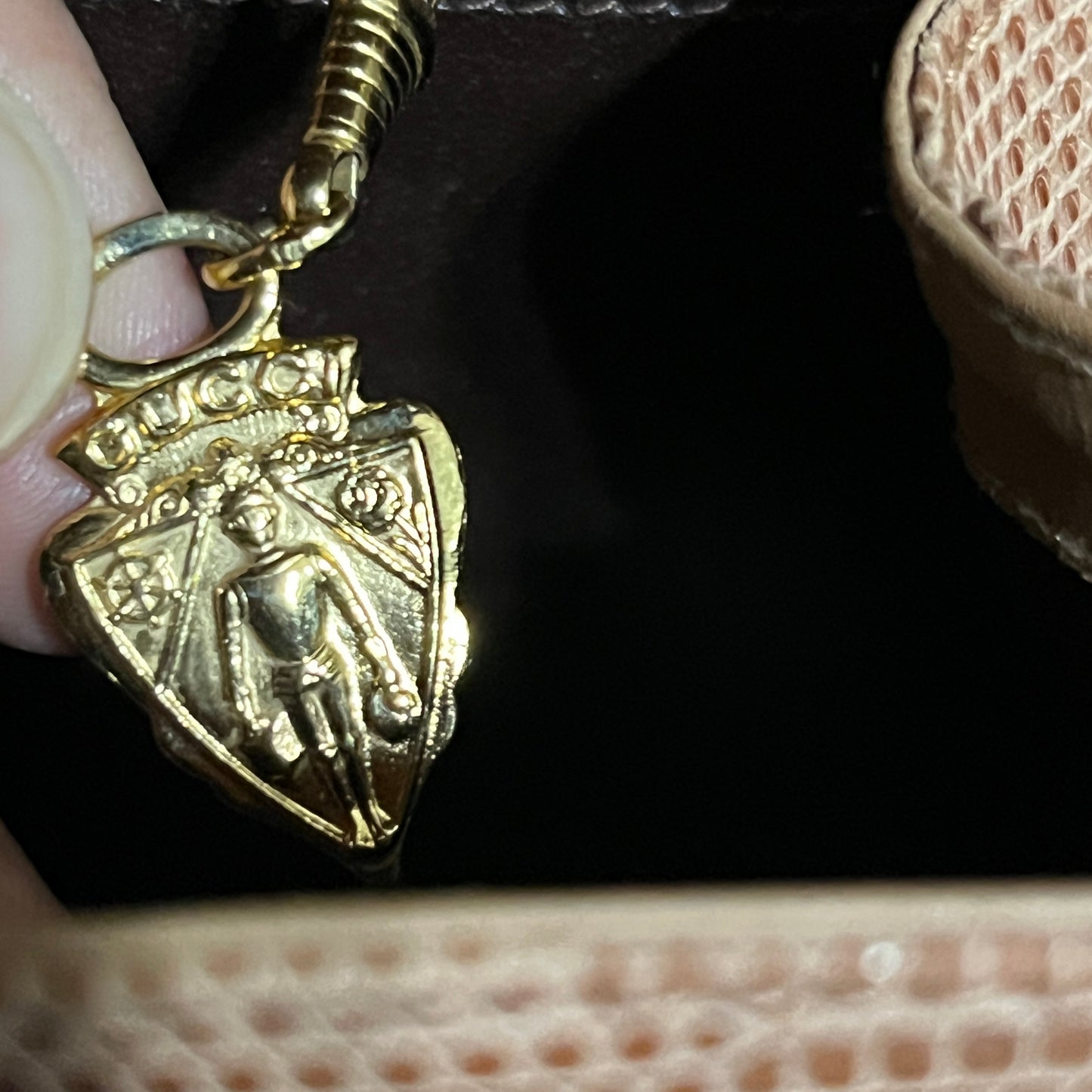 Vintage 70s Gucci Boutique Lizard Leather Handbag