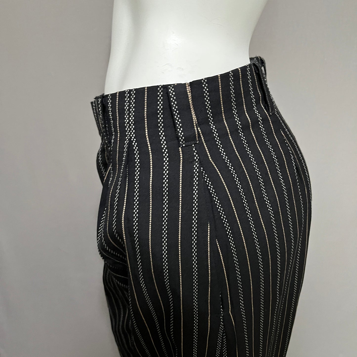 Culture Shock Striped Pleated Dress Pants Sz-6/8