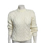 Chic Cable Knit Sweater in Cream