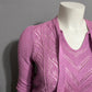 Vintage America Women's V-Neck Sweater in Pink