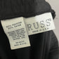 Vintage Russ Rayon Blend Black Circle Lightweight Midi Skirt Sz-8