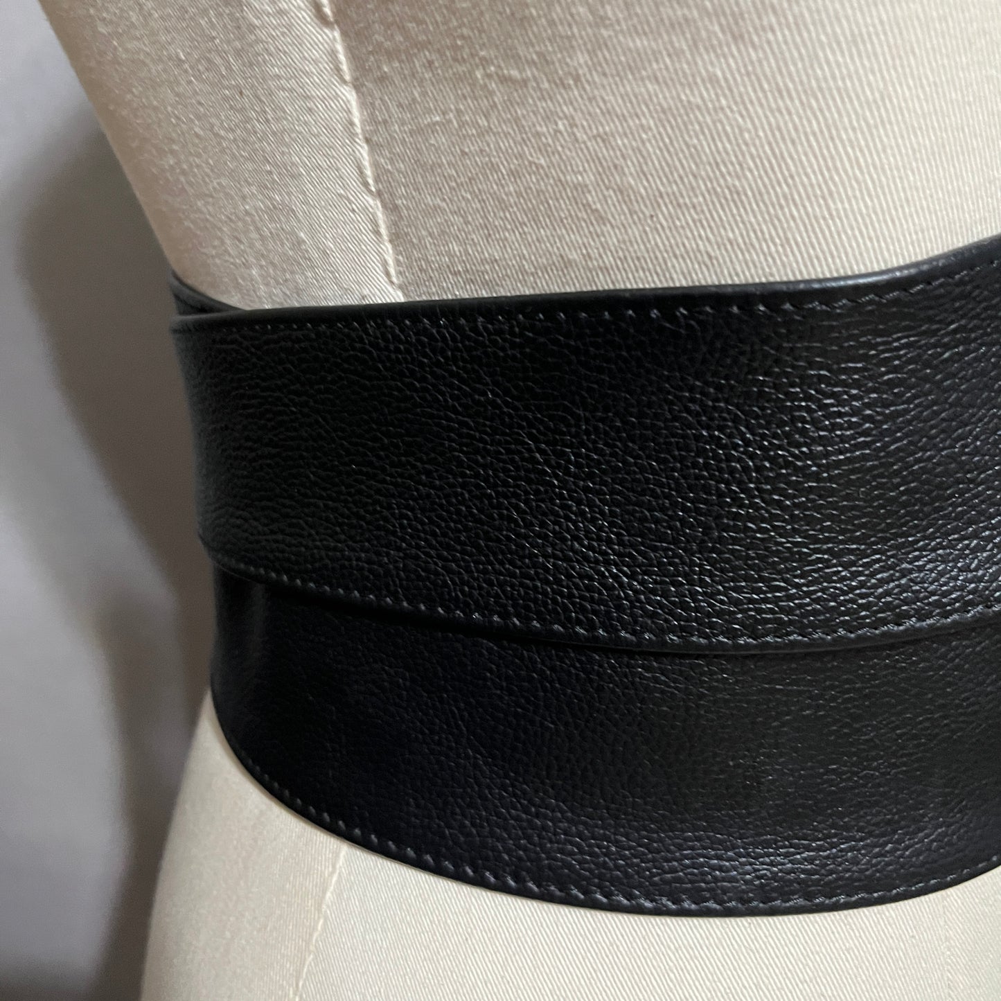 Black Wrap Textured Belt