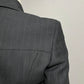 Andrea Palladio Black Striped 100% Wool Italy Made Blazer Sz-10
