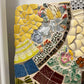 Mosaic Tile Floral RARE Wall Mirror