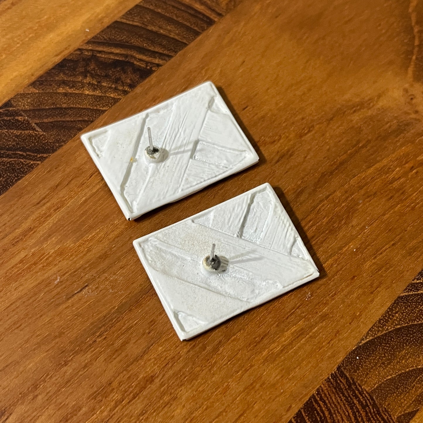 Black and White Geometric Earrings