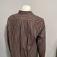 Everlane Brown Striped 100% Oversized Cotton Shirt Sz-16