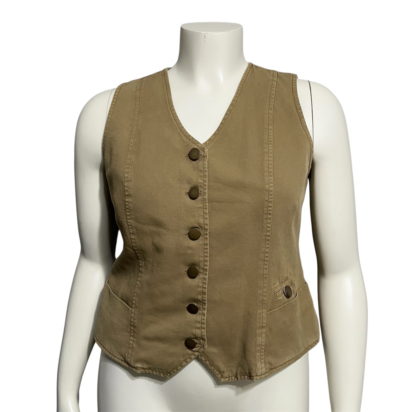 The Territory Ahead Khaki Cotton Vest