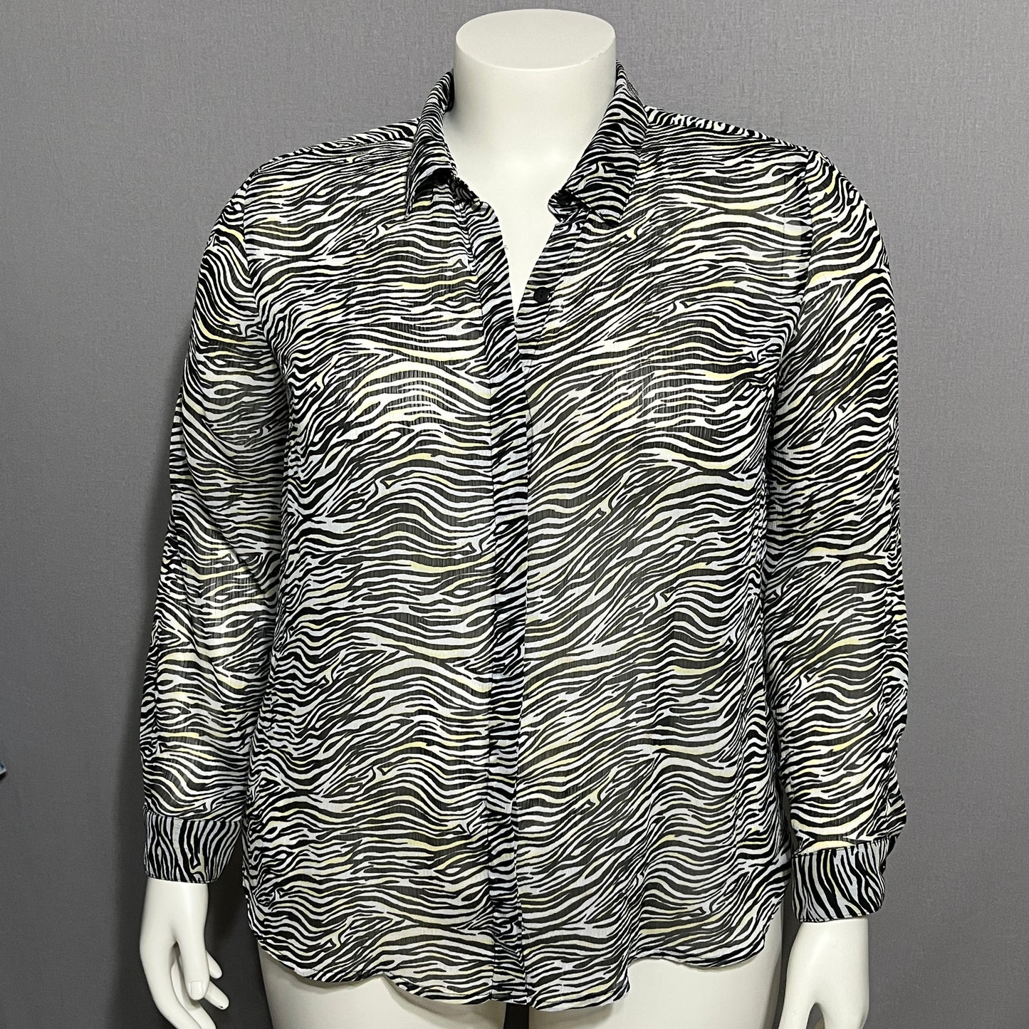Christopher & Banks Zebra Pattern Top