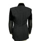 Amelia Toro Cinched Pinstriped Wool Linen Blazer Sz-10