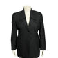 Andrea Palladio Black Striped 100% Wool Italy Made Blazer Sz-10
