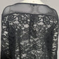 Anue Ligne Black Lace Flare Sleeve Top Sz-XL