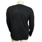 Carol Rose Elegant Black V Neck Acrylic Sweater Sz-2X