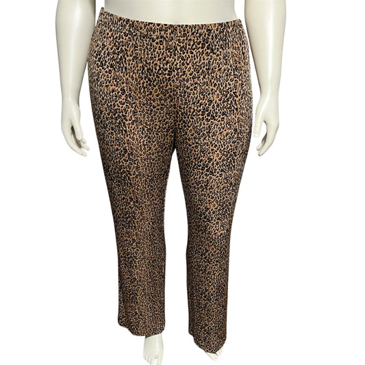 Liz Claiborne Animal Print Straight Leg Pants