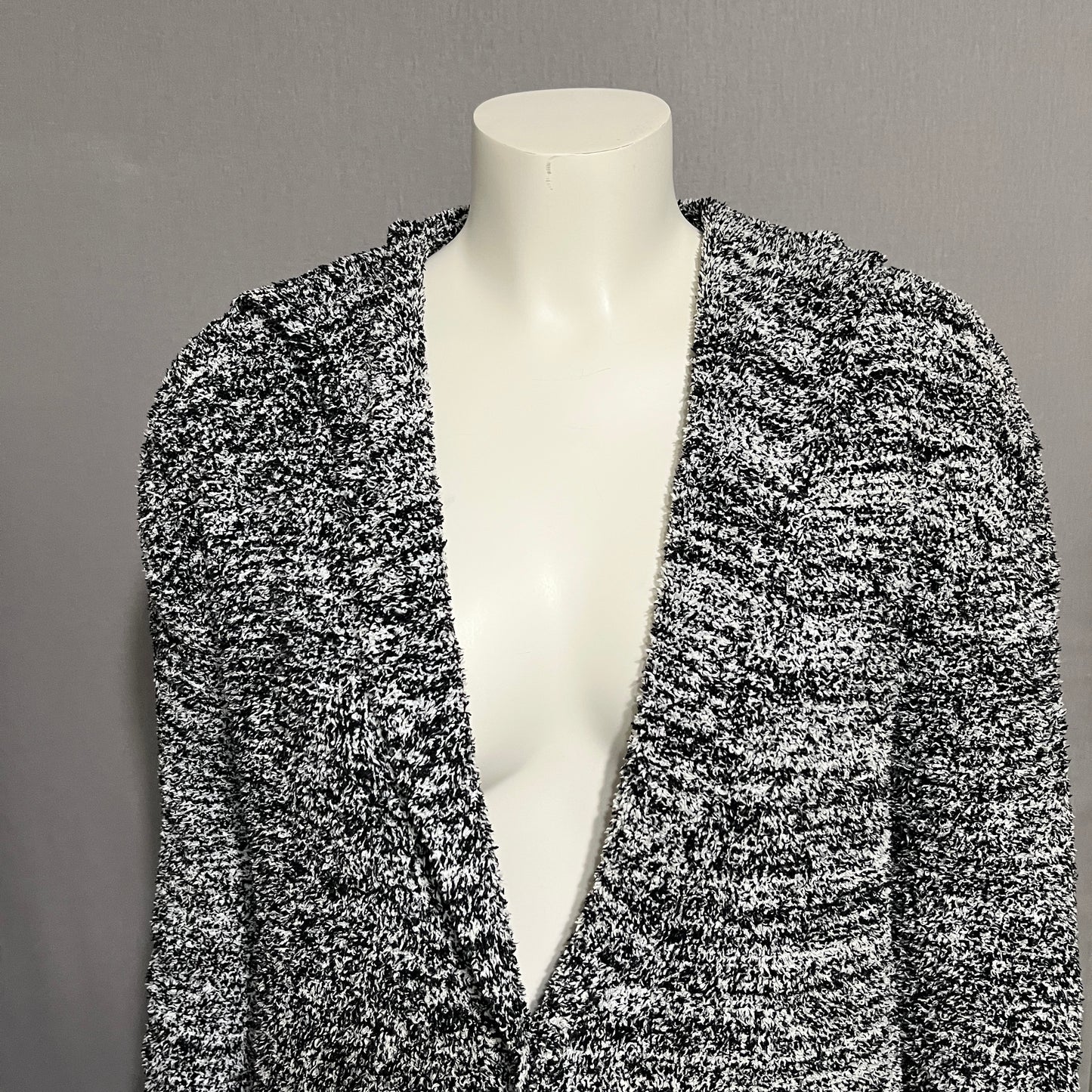 Barefoot Dreams Black and White CozyChic Cardigan