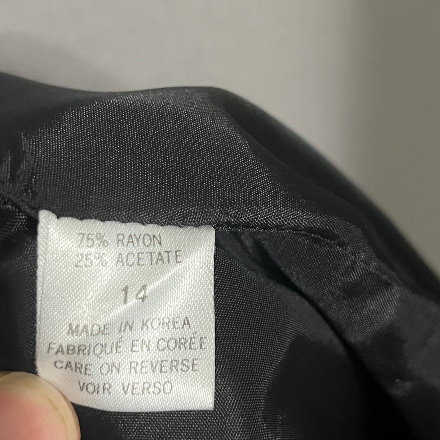 Tahari Gray and Black Pinstripe Blazer Sz-14