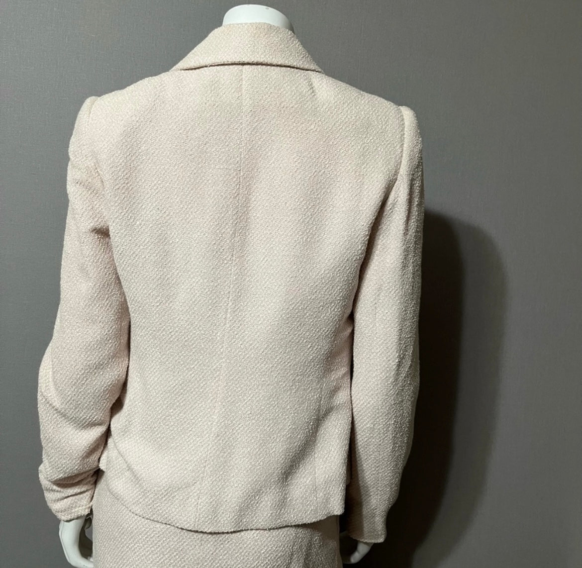 Vintage Rena Rowan Blush Pink Textured 2 Pc Set Sz-8