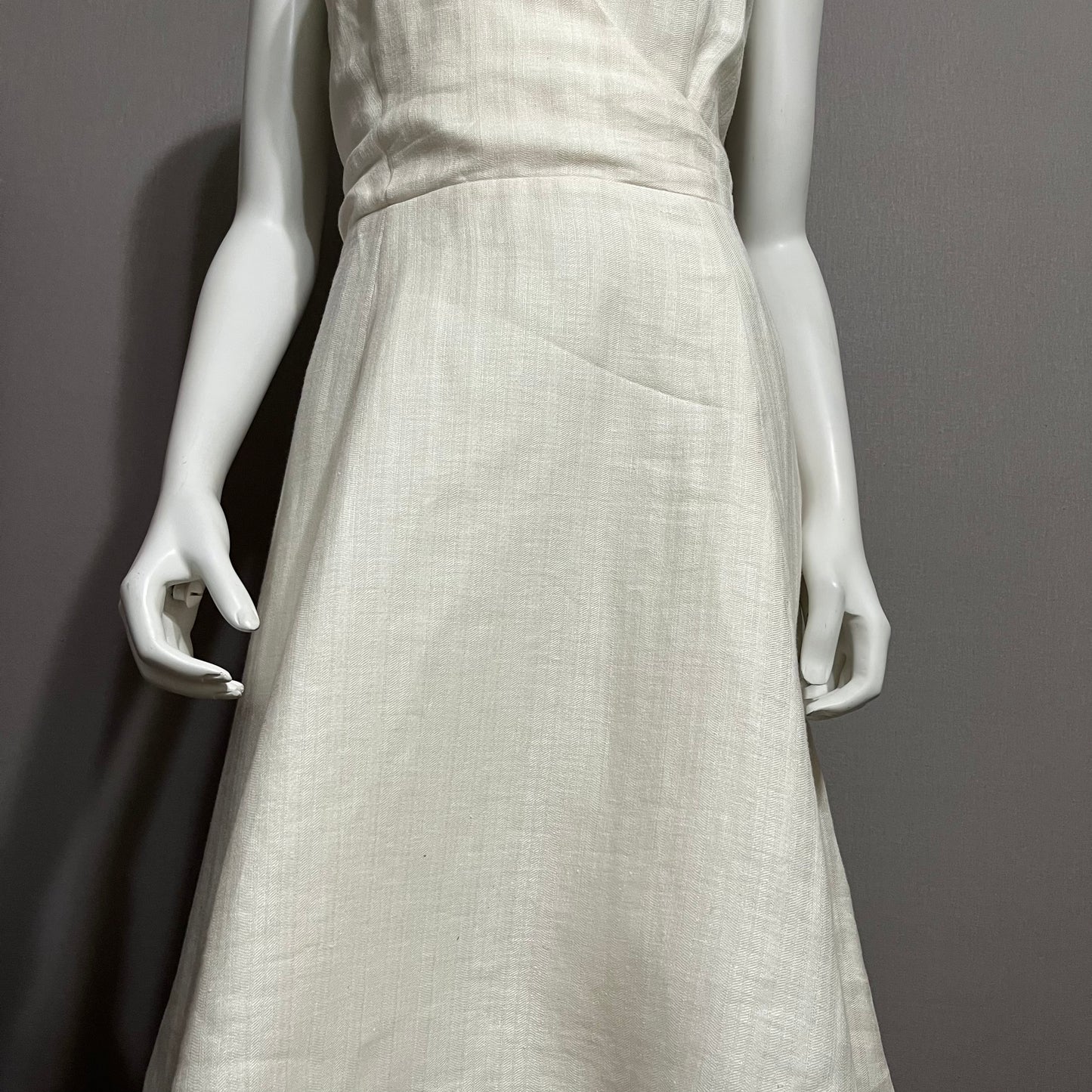 Lauren Ralph Lauren White 100% Linen Dress Sz-14