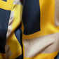Calvin Klein Geometric Gold & Black Satin Blouse Sz-Small