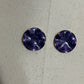 Purple Round Earrings