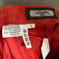 Toffs Red Suede Leather Pencil Skirt Sz-4