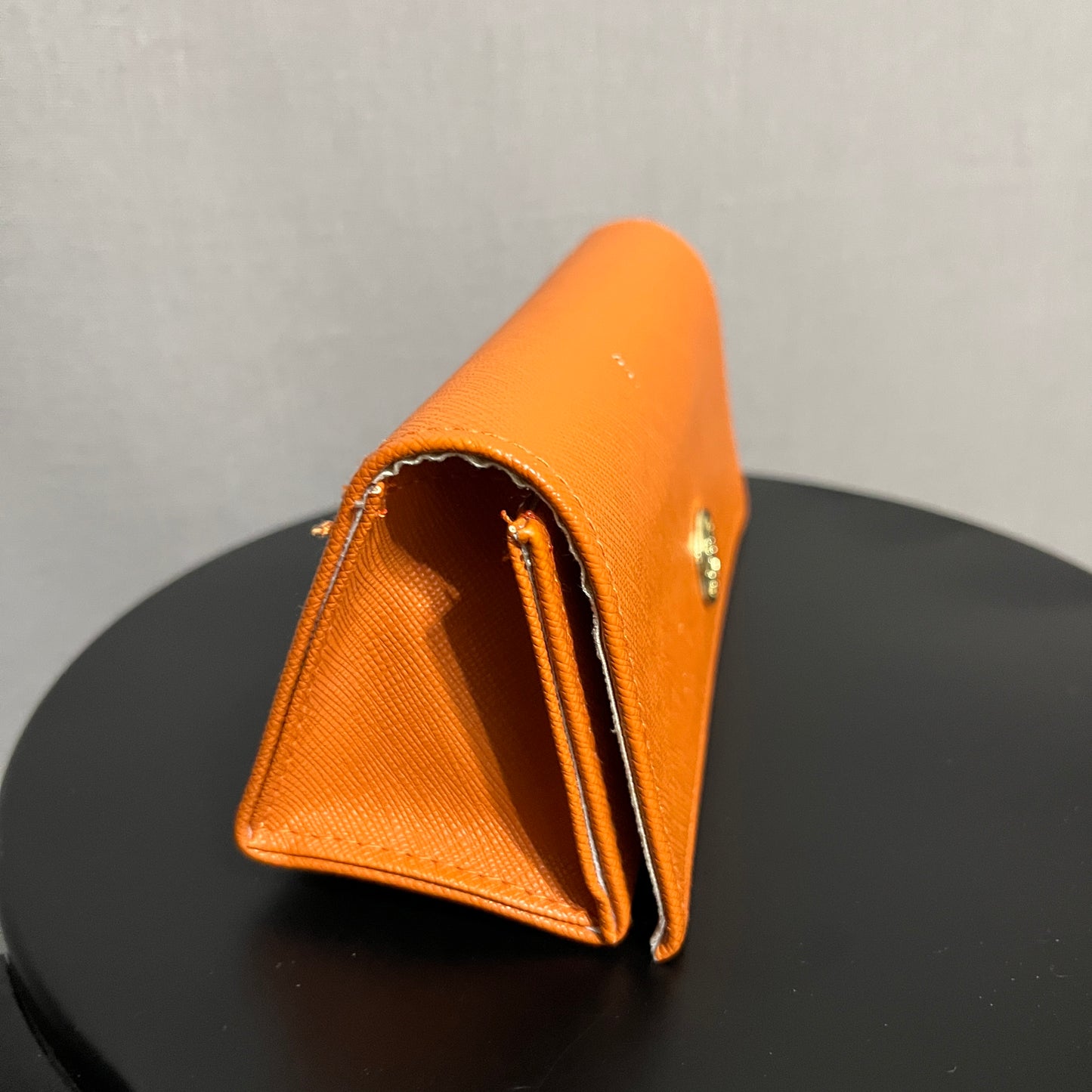 Tory Burch Vibrant Orange Eyeglass Case with Eyeglass Bag