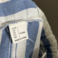 Blue and White Striped 100% Cotton Women's Skirt