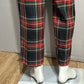 Vintage Plaid Tartan 100% Wool Pants Sz-6