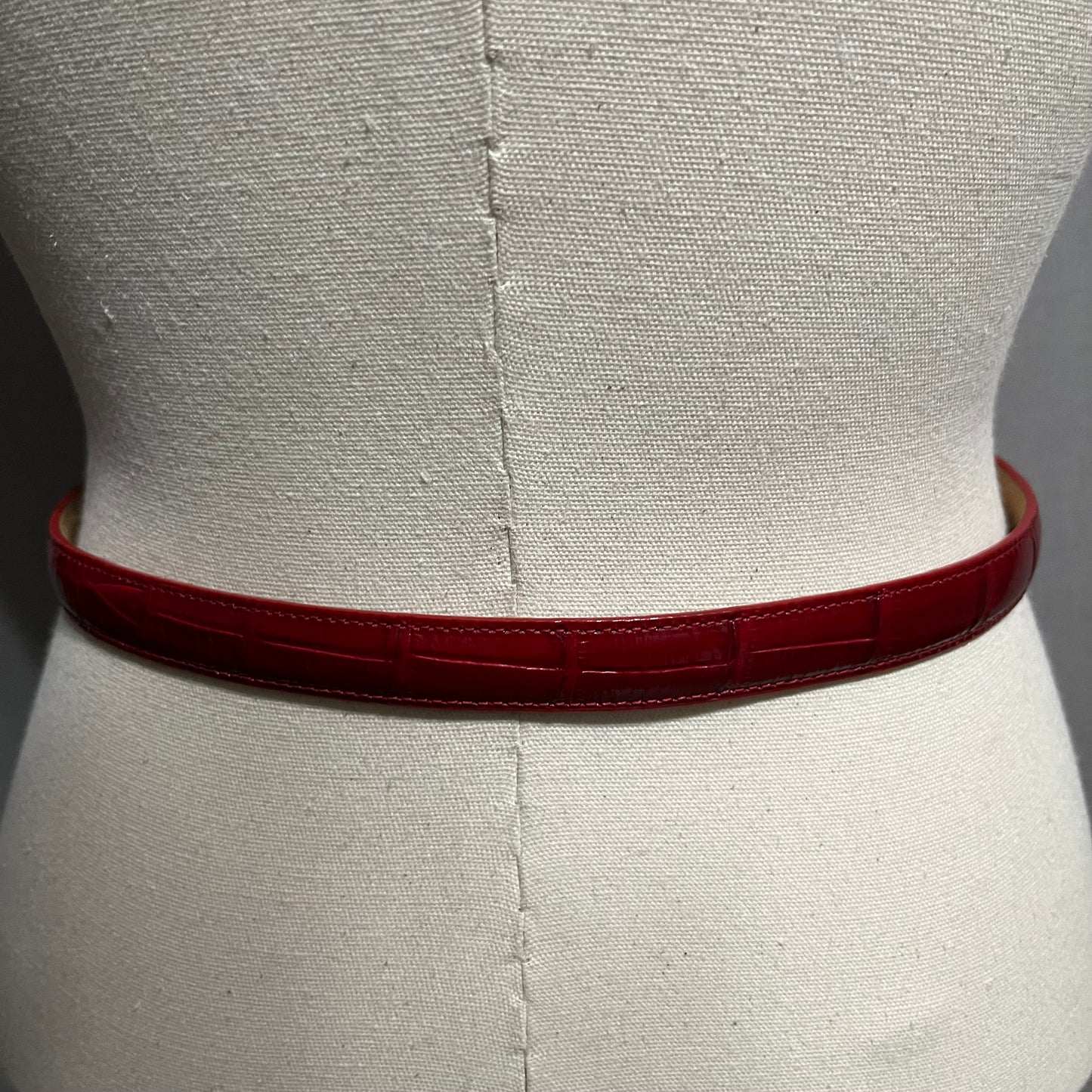 Brighton Red Genuine Leather Textured Belt Sz-Medium/Large