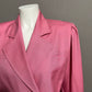 Harve Benard Light Pink 100% Viscose Double Breasted Cropped Jacket Sz-8 Petite