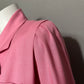 Harve Benard Light Pink 100% Viscose Double Breasted Cropped Jacket Sz-8 Petite