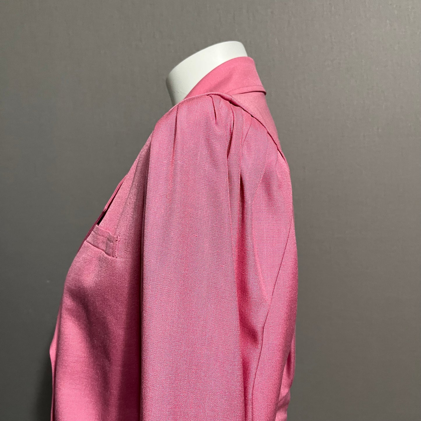 Harve Benard Light Pink 100% Viscose Double Breasted Cropped Jacket Sz-8 Petite