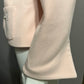 Vintage Fashionista Wool | Cashmere Blend Pink Pearl Blazer Sz-Large