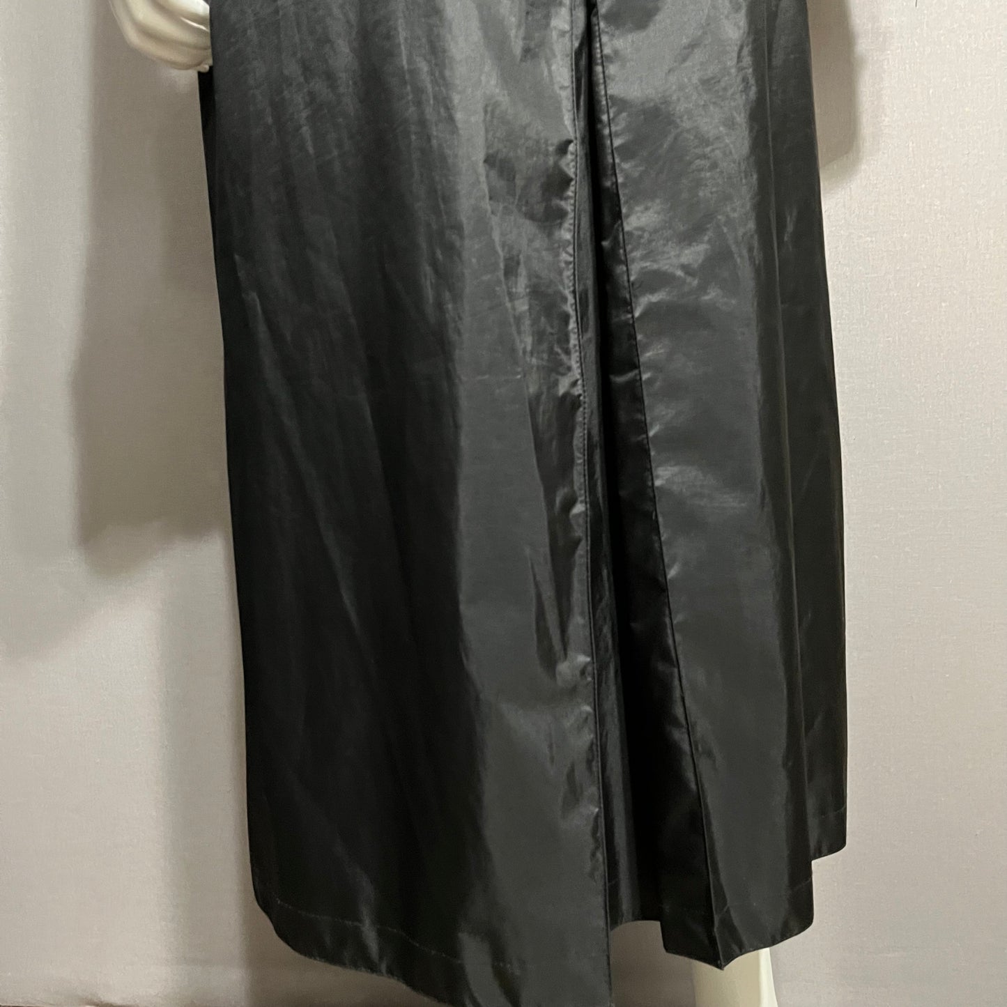 J Gallery Black Nylon Trench Jacket Sz-12