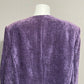 Koret Purple Velvet Textured Blazer Sz-18W