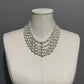 Vintage Faux Pearl 5 Layer Necklace