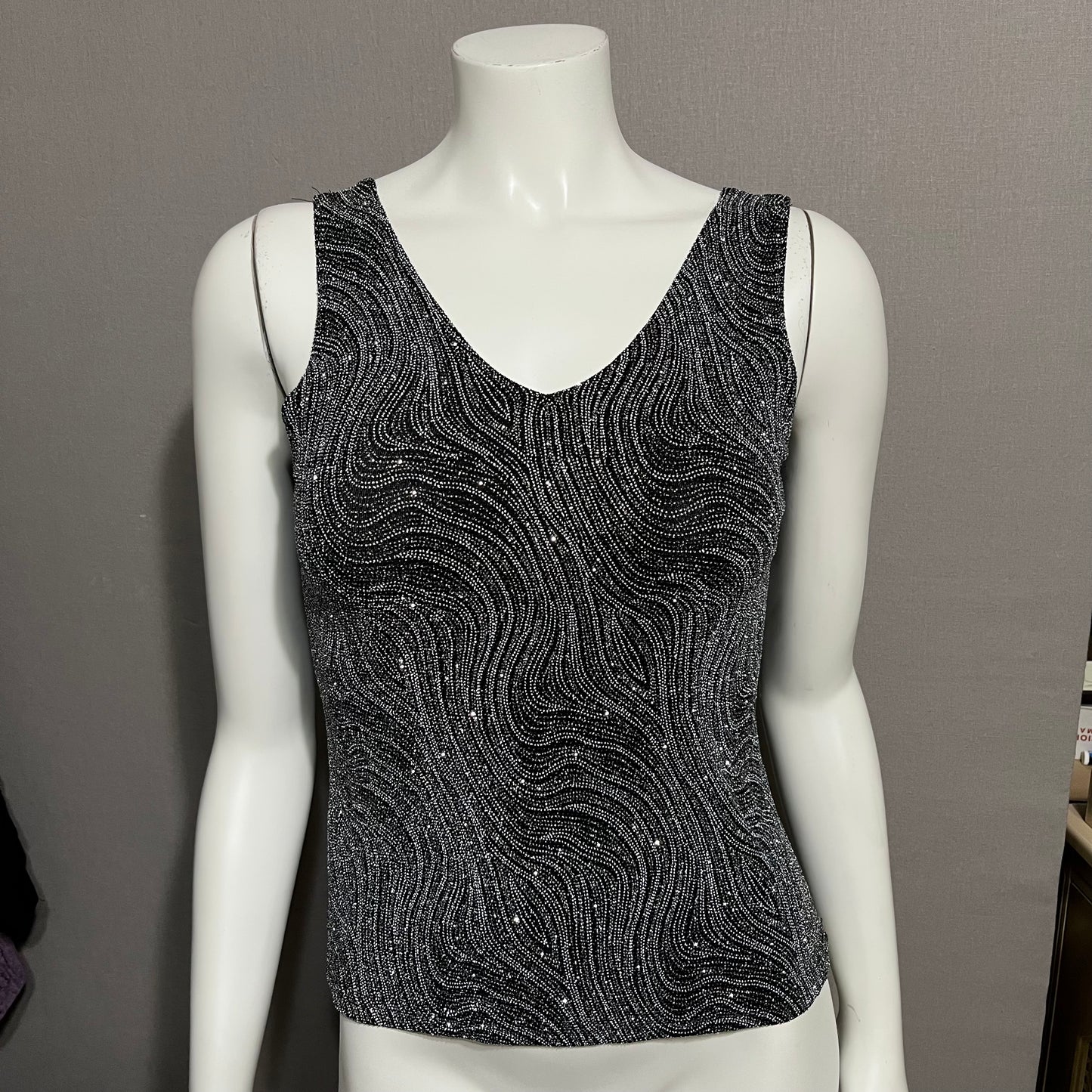 Vintage Onyx Night Sparkly Shell Tank Sz-Sm/Med/Large