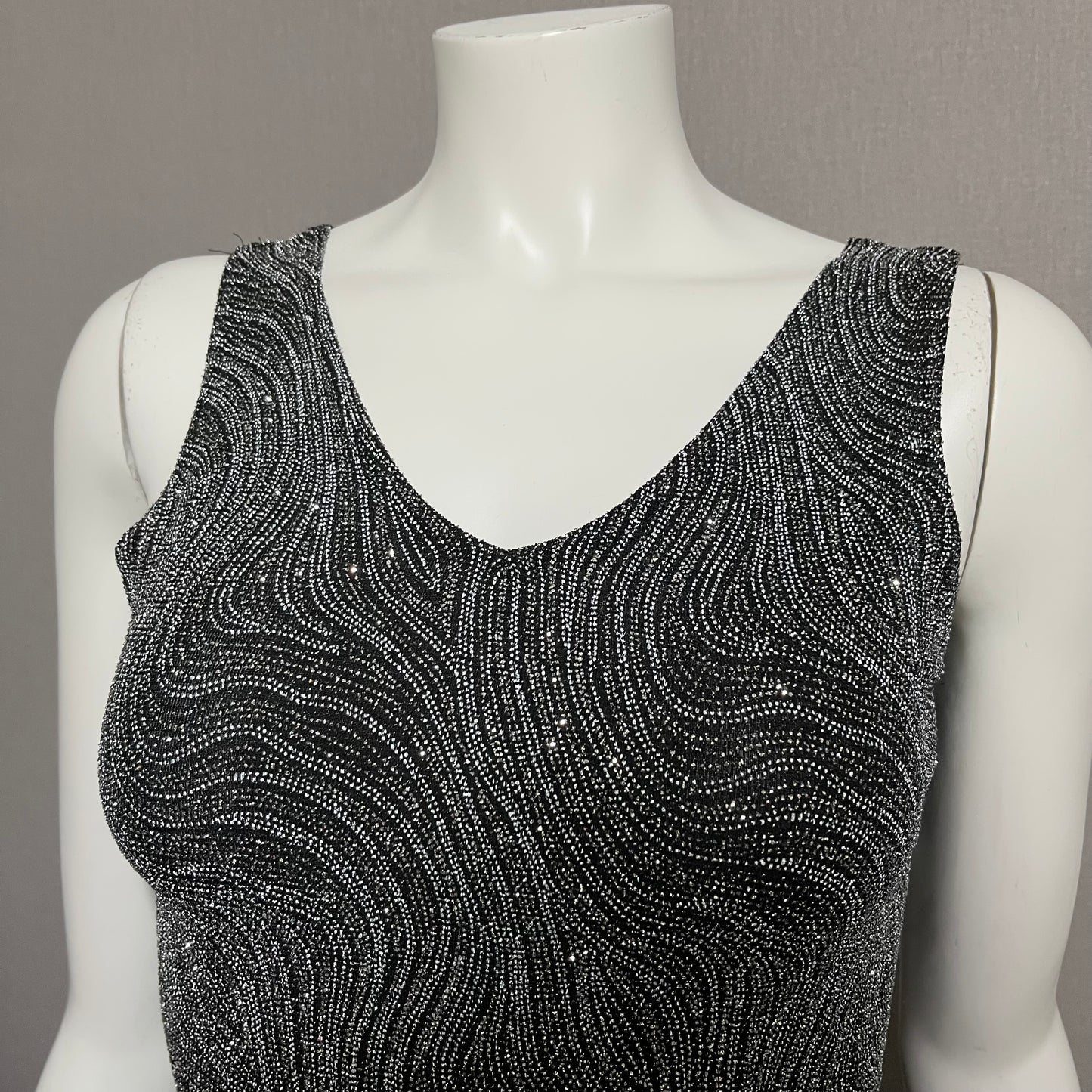 Vintage Onyx Night Sparkly Shell Tank Sz-Sm/Med/Large