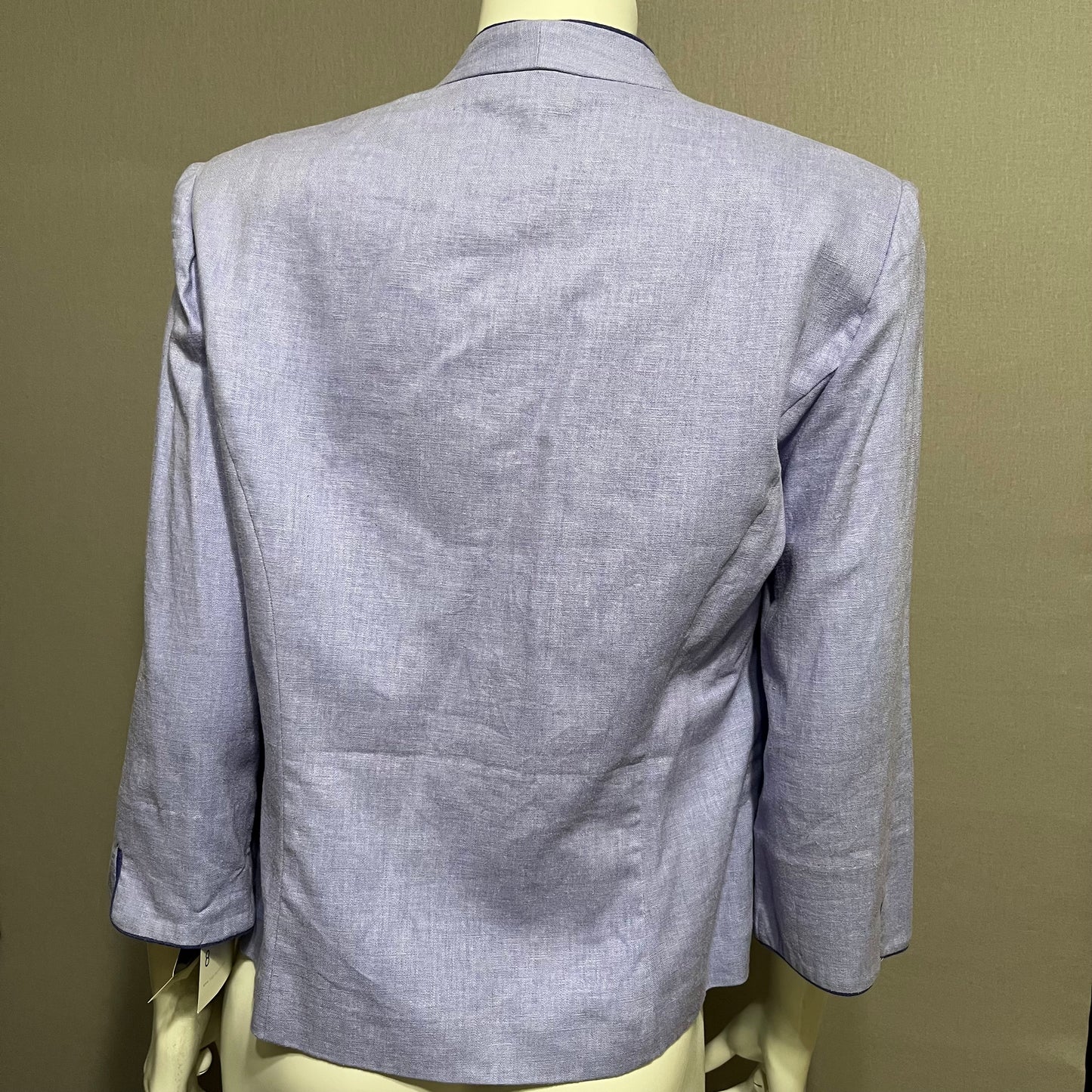 Sag Harbor Purple 3 Pc Linen Pant Set Sz-8