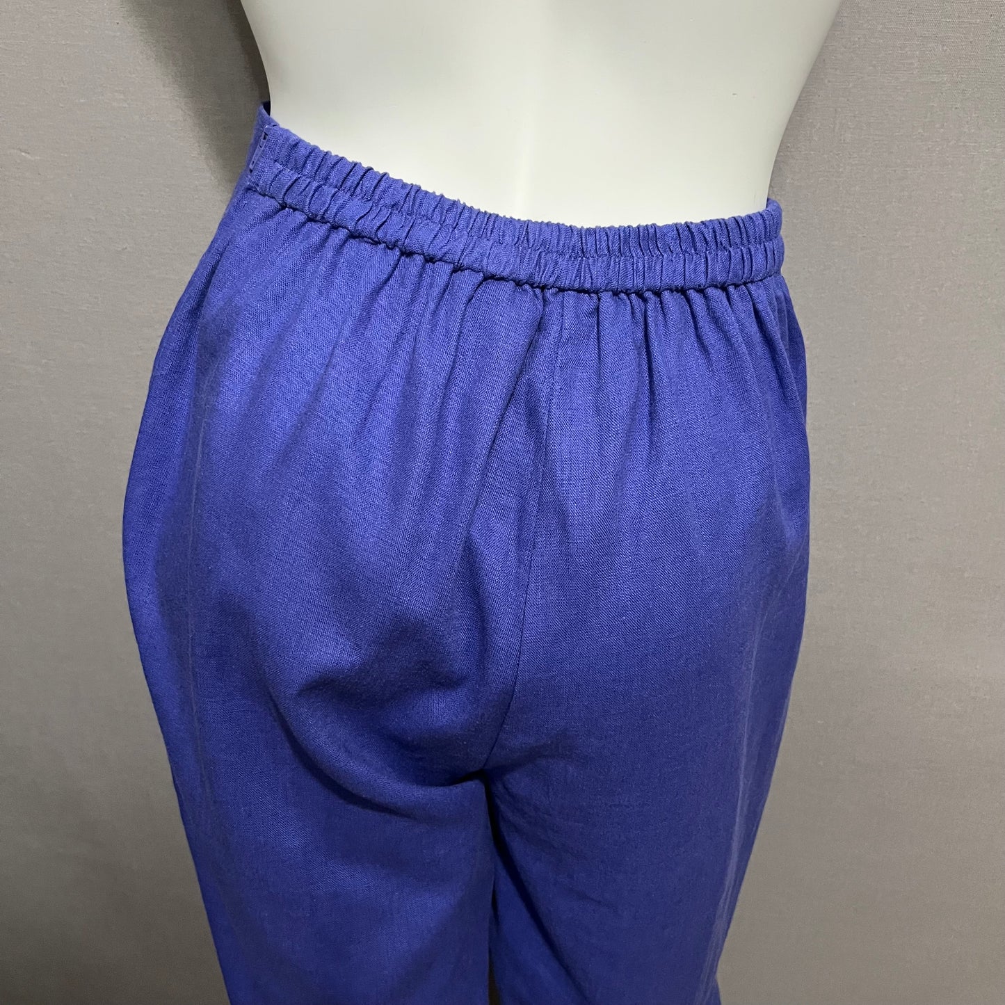Sag Harbor Purple 3 Pc Linen Pant Set Sz-8