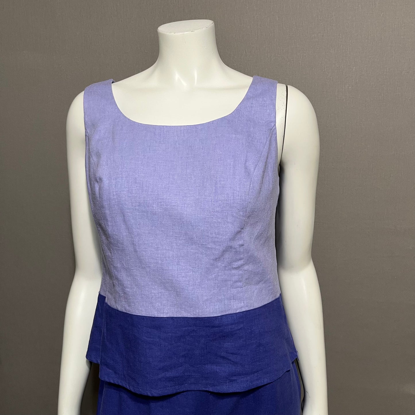 Sag Harbor Purple 3 Pc Linen Pant Set Sz-8