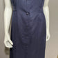 CH Signature Navy Blue Linen Dress Sz-Small