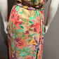 Coldwater Creek Tan Floral Pastel Dress Sz-16P