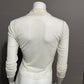 Cream Mesh Beaded Top Sz-Small