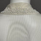Cream Mesh Beaded Top Sz-Small