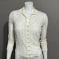 Cream Mesh Beaded Top Sz-Small